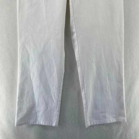 Alfred Dunner Pants Women's 12 White Pull On Comfort Waist Straight Leg Trouser - Picture 9 of 11